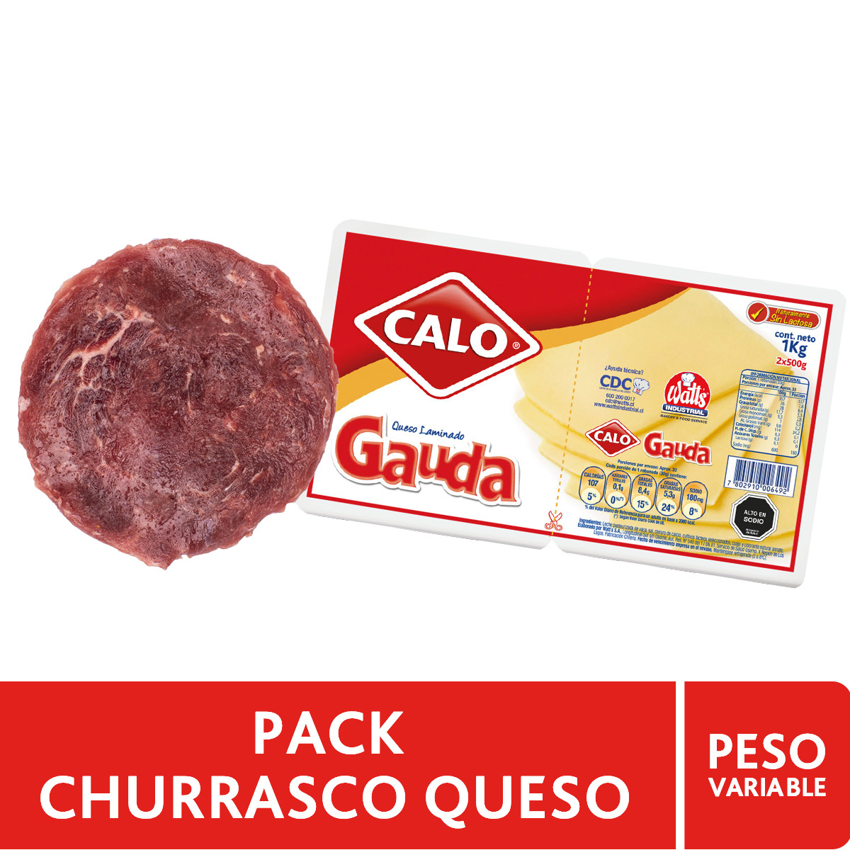 Pack Churrasco Queso